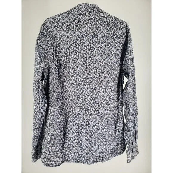 Paper Denim & Cloth Size Large Floral Print Button Up Long Sleeve Dual Pockets - Picture 3 of 7